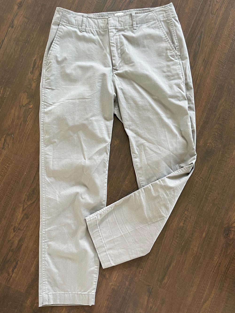 GAP Downtown Khaki Chino Pants in Grey Ankle Length Size 10